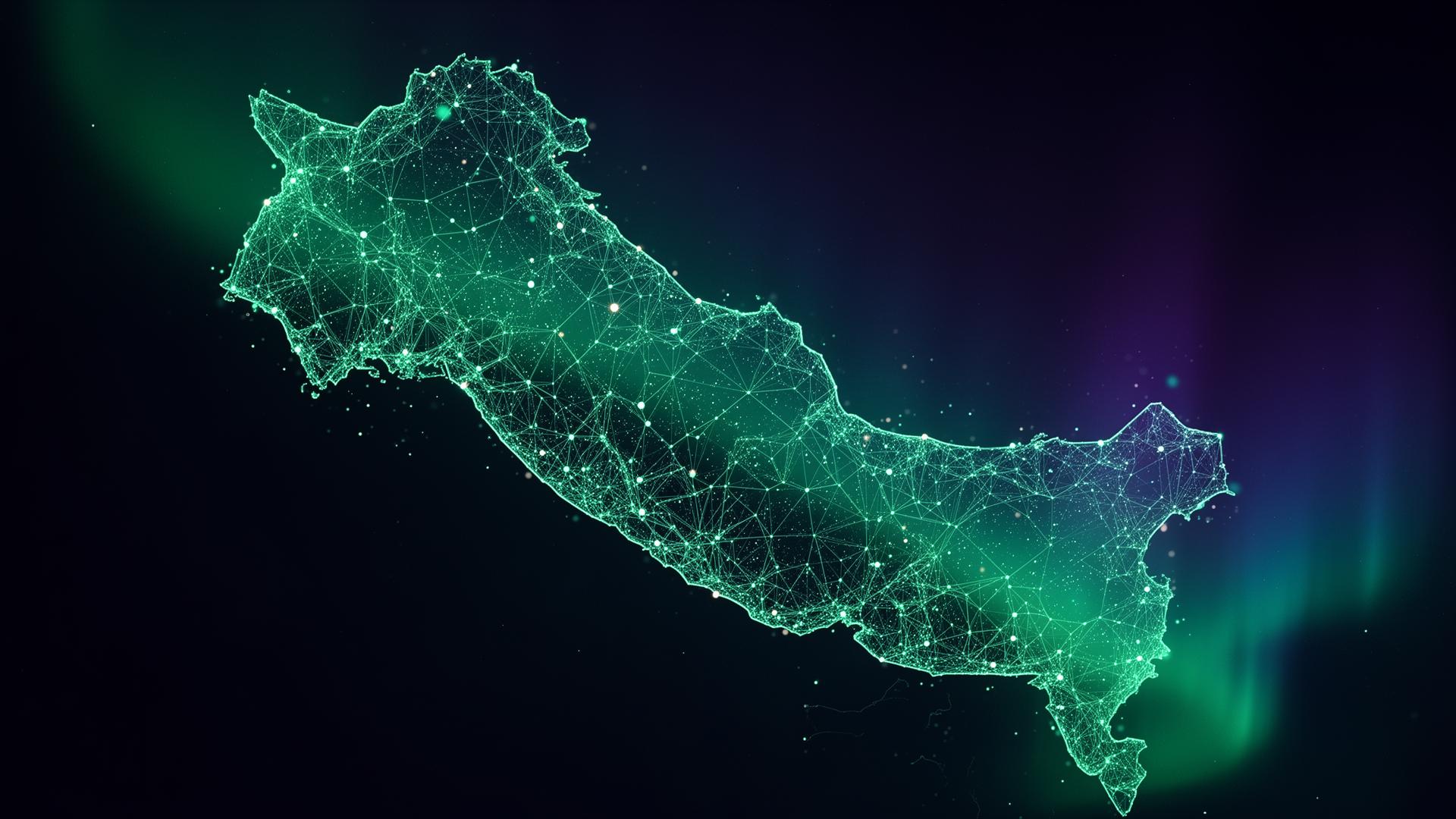 Animated digital network map of Pakistan